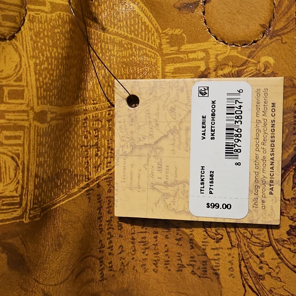 Patricia Nash Valerie Sketchbook Fold-over Wristlet - NWT - Picture 6 of 6